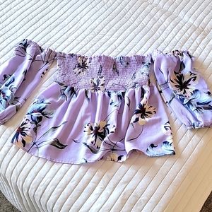 Off-shoulder Strapless Blouse